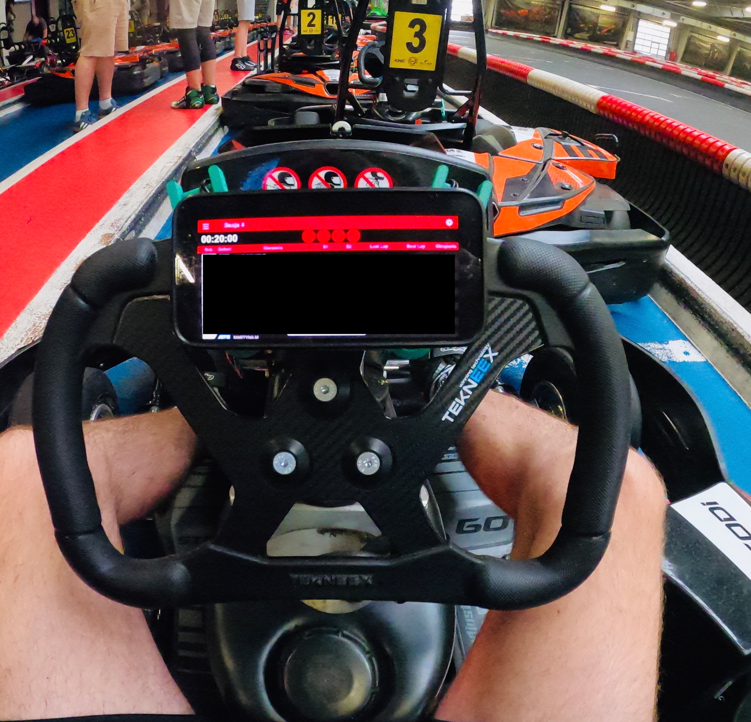 Karting Phone Mount - kart phone holder (blue)