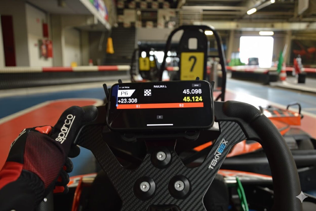 Black Karting Phone Mount - kart phone holder